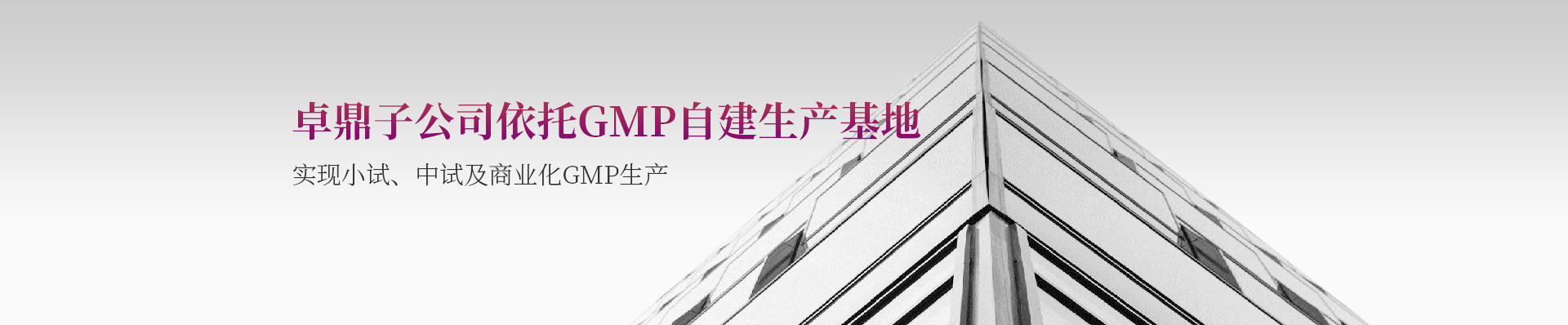宝运莱子公司依托GMP自建生产基地