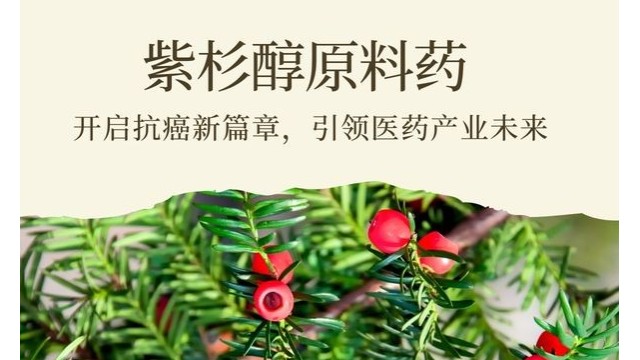 紫杉醇原料药:开启抗癌新篇章,引领医药产业未来 紫杉醇原料药:开启抗癌新篇章,引领医药产业未来